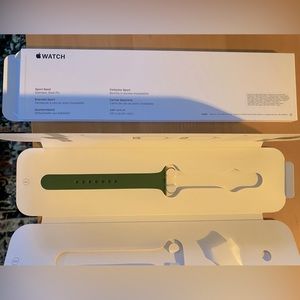 Apple Watch M/L silicone sport band OEM clover green 41mm -Single band-